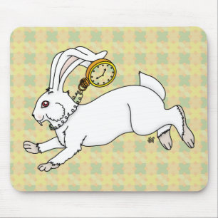 Alfombrilla De Ratón Mousepad de conejo blanco