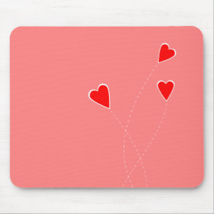 Alfombrilla De Ratón Mousepad de corazón rojo