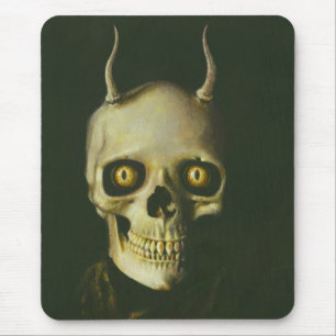Alfombrilla De Ratón Mousepad de cráneo del diablo gótico