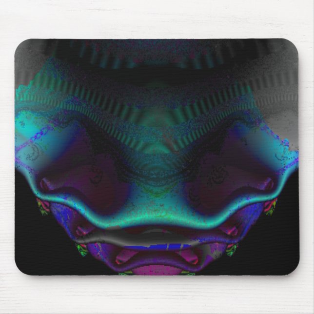Alfombrilla De Ratón Mousepad de cráneo fractal (Frente)