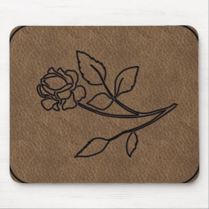 Alfombrilla De Ratón MousePad DE CUERO COLOR DE ROSA CALIFICADO