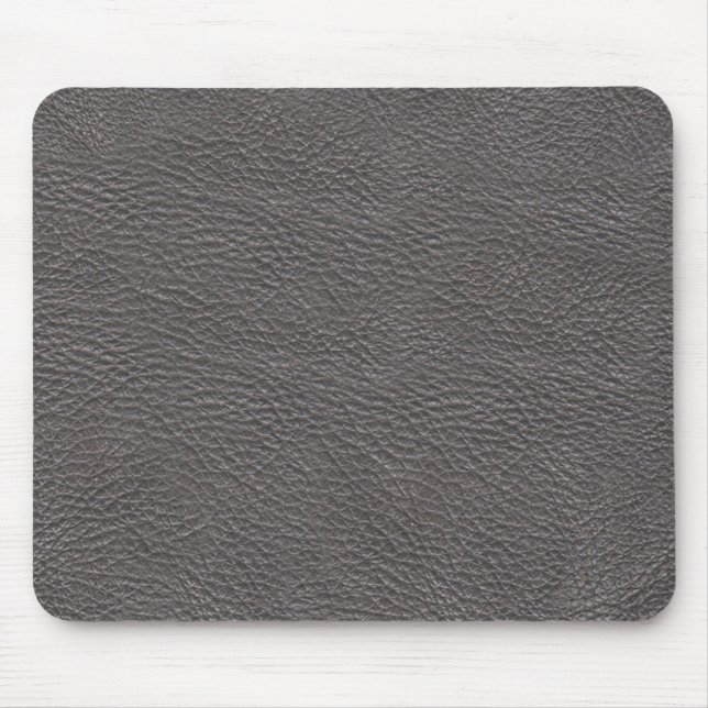 Alfombrilla De Ratón Mousepad de cuero gris de la textura (Frente)