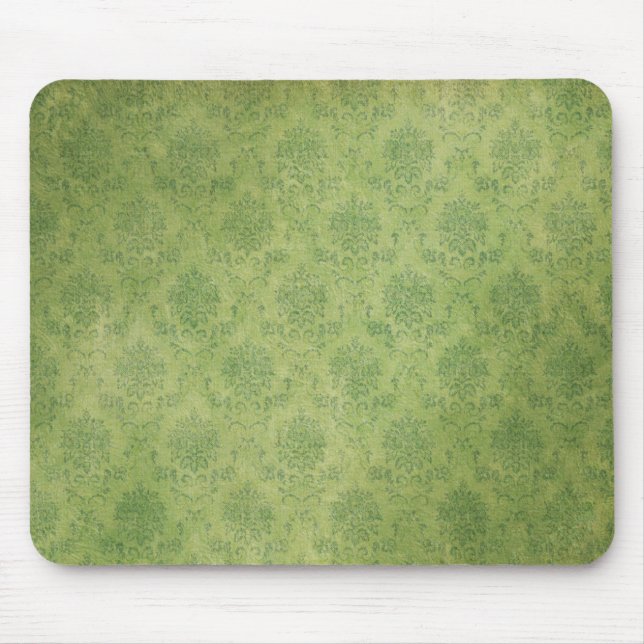 Alfombrilla De Ratón Mousepad de Damask Verde (Frente)