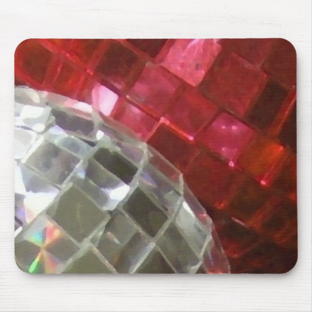 Alfombrilla De Ratón Mousepad de detalles de Red Baubles (Frente)