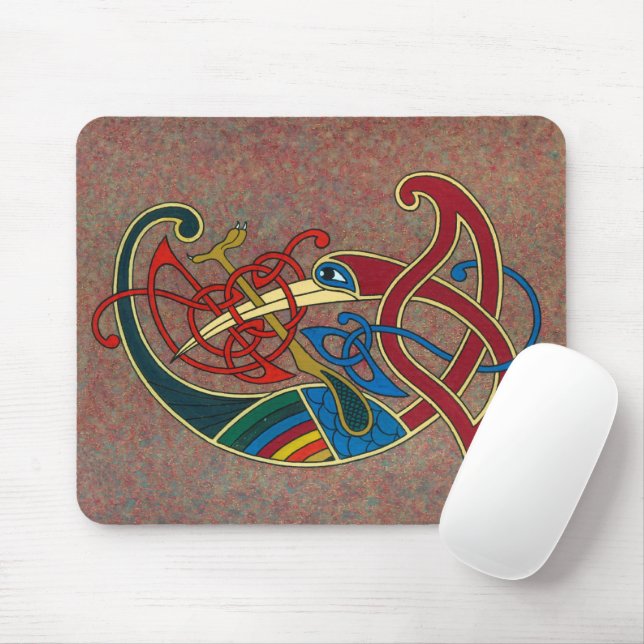 Alfombrilla De Ratón Mousepad de diseño de arte celta (Con ratón)