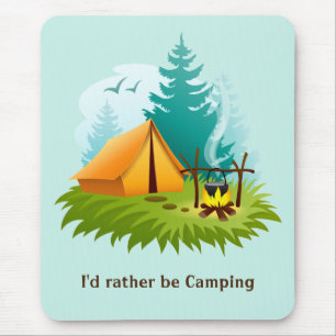 Alfombrilla De Ratón Mousepad de diseño de Camp Camping