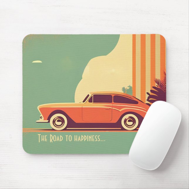Alfombrilla De Ratón Mousepad de diseño - Retro 60 (Con ratón)