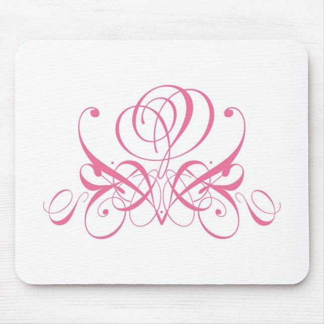 Alfombrilla De Ratón Mousepad de diseño rosa rosa (Frente)