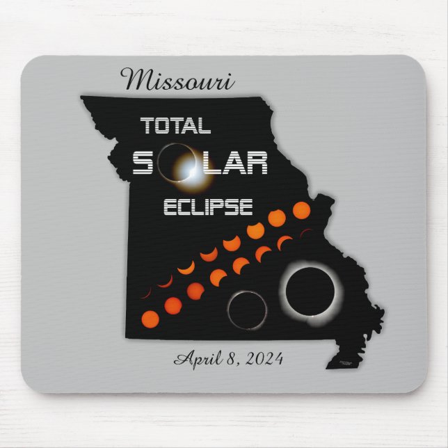 Alfombrilla De Ratón Mousepad de eclipse solar de Missouri (Frente)