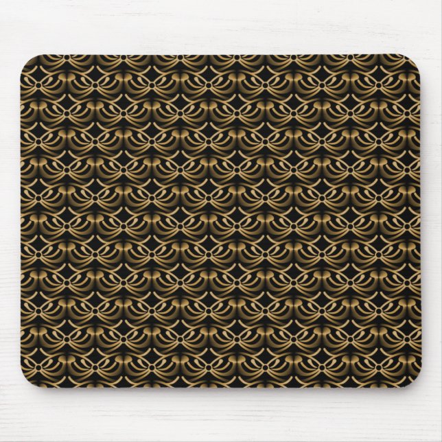 Alfombrilla De Ratón Mousepad de elegancia de radiante dorada (Frente)