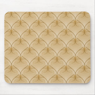 Alfombrilla De Ratón Mousepad de elegancia incomparable de Beige dorado