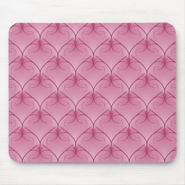 Alfombrilla De Ratón Mousepad de elegancia suave rosa incomparable (Frente)