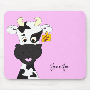 Alfombrilla De Ratón Mousepad de encargo de los chicas de la vaca del