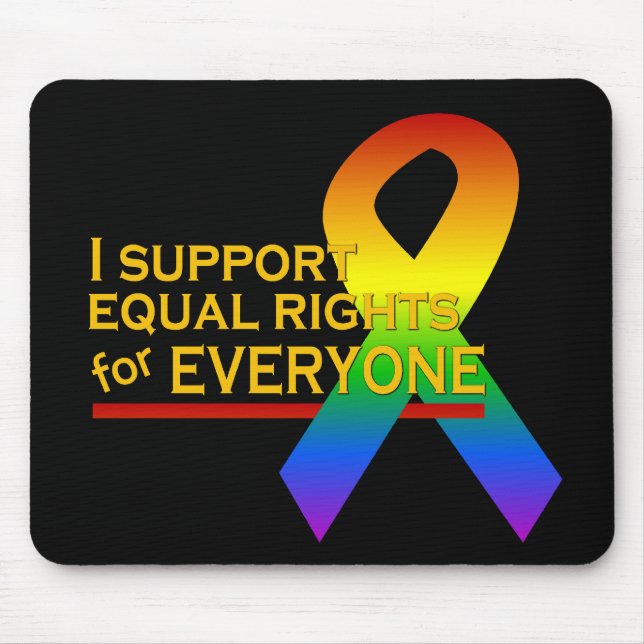 Alfombrilla De Ratón Mousepad de Equal Rights Support (Frente)