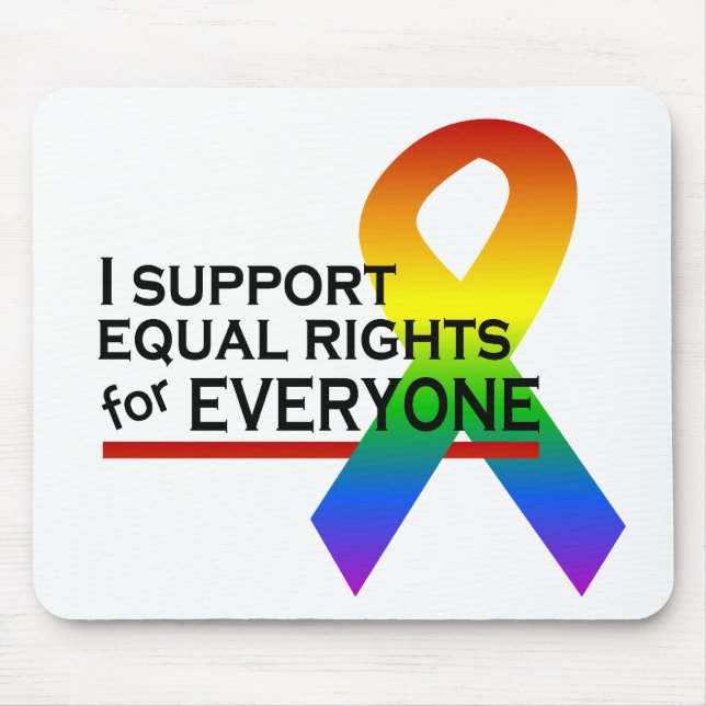 Alfombrilla De Ratón Mousepad de Equal Rights Support (Frente)