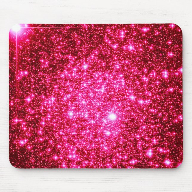 Alfombrilla De Ratón Mousepad de esparkle rosa (Frente)