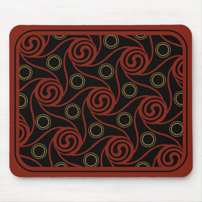 Alfombrilla De Ratón Mousepad de espiral laberíntica minoica (Frente)