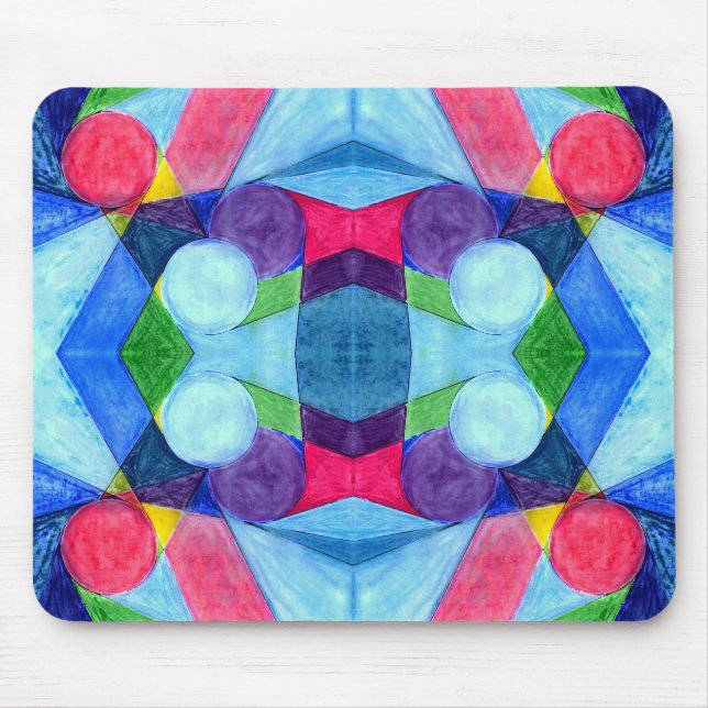Alfombrilla De Ratón Mousepad de esquitmos geométricos (Frente)