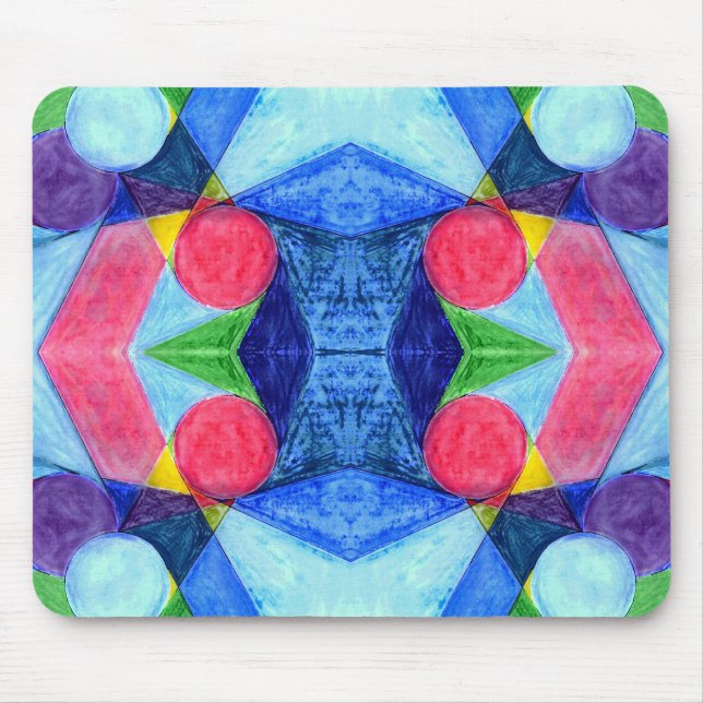 Alfombrilla De Ratón Mousepad de esquitmos geométricos (Frente)