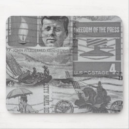 Alfombrilla De Ratón Mousepad de estampillas antiguas