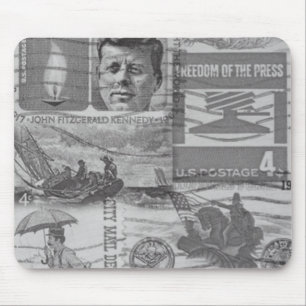 Alfombrilla De Ratón Mousepad de estampillas antiguas