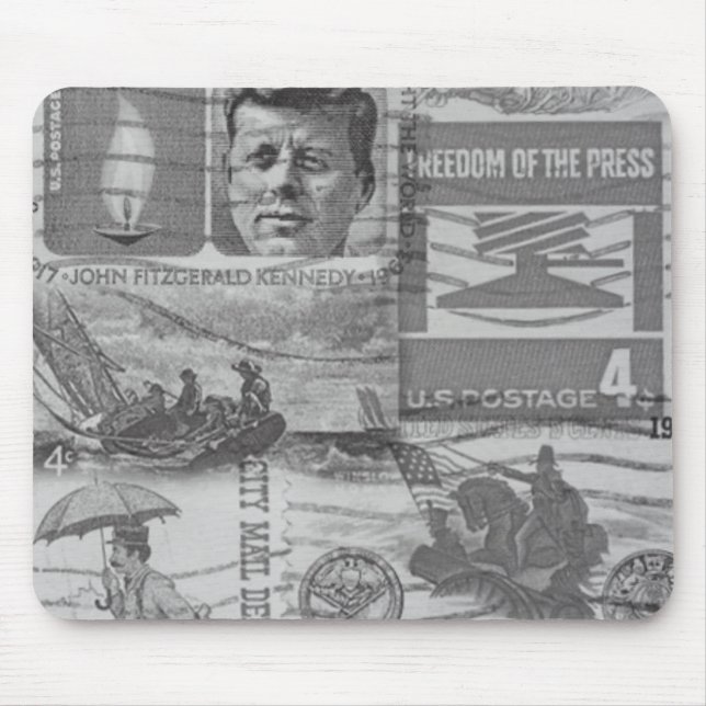 Alfombrilla De Ratón Mousepad de estampillas antiguas (Frente)