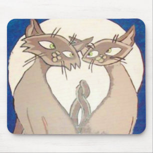 Alfombrilla De Ratón Mousepad de estilo siamés