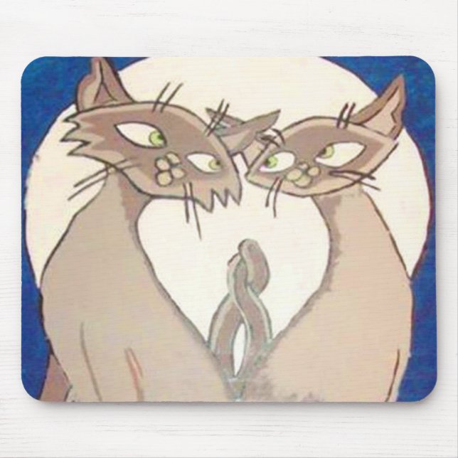 Alfombrilla De Ratón Mousepad de estilo siamés (Frente)