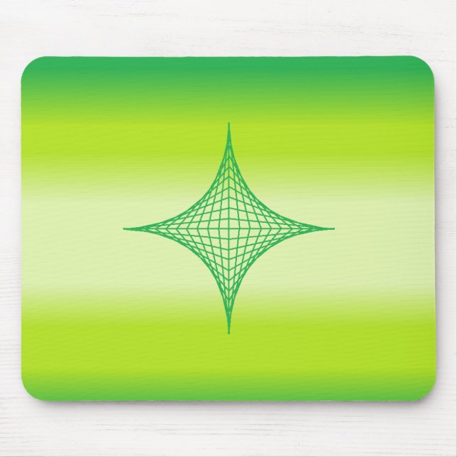 Alfombrilla De Ratón Mousepad de Estrella Verde (Frente)