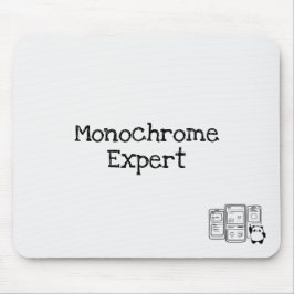 Alfombrilla De Ratón Mousepad de expertos monocromo para diseñadores UX