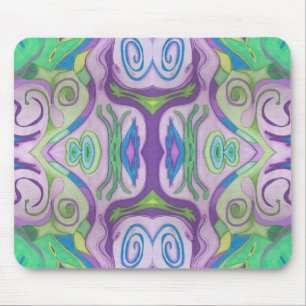 Alfombrilla De Ratón Mousepad de fantasía verde púrpura