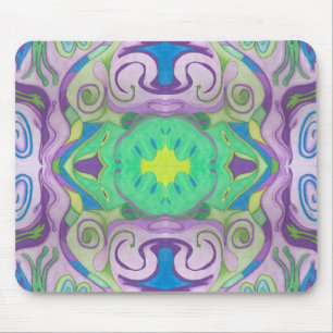 Alfombrilla De Ratón Mousepad de fantasía verde púrpura
