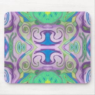 Alfombrilla De Ratón Mousepad de fantasía verde púrpura