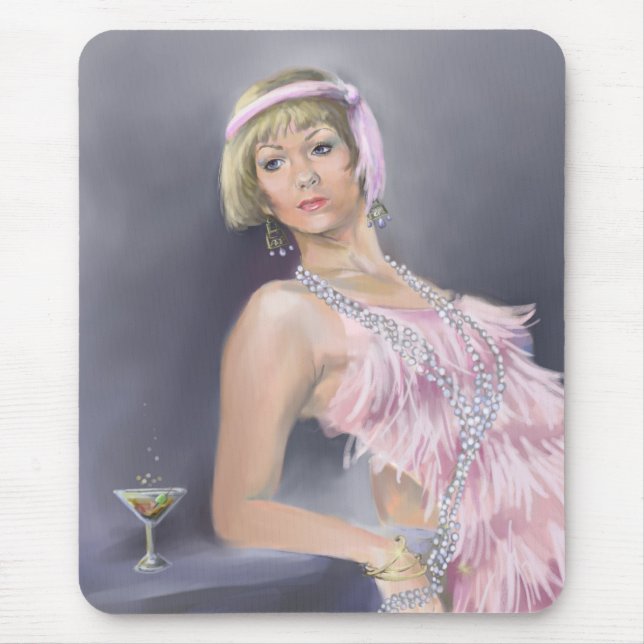 Alfombrilla De Ratón Mousepad de flapper Springtime (Frente)