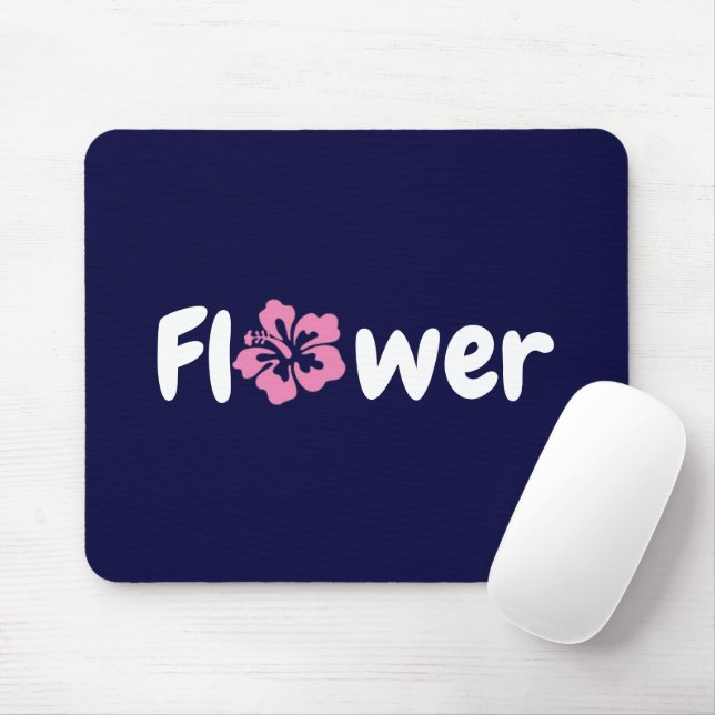 Alfombrilla De Ratón Mousepad de flor (Con ratón)