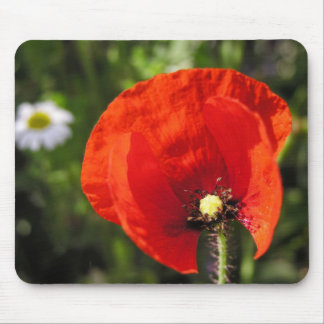 Alfombrilla De Ratón Mousepad de flor de adormidera roja