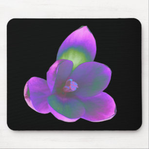 Alfombrilla De Ratón Mousepad de flor de croco de belleza mística