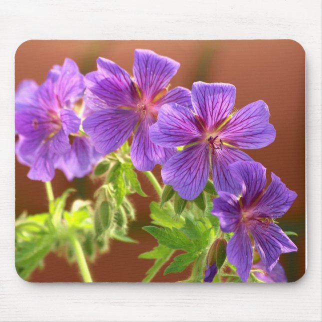 Alfombrilla De Ratón Mousepad de flor de geranio (Frente)