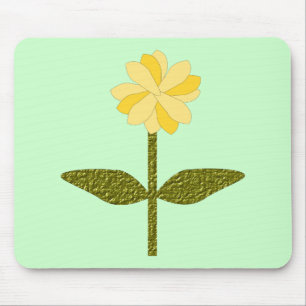 Alfombrilla De Ratón Mousepad de flor de margarita amarilla