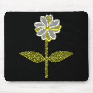 Alfombrilla De Ratón Mousepad de flor de margarita brillante