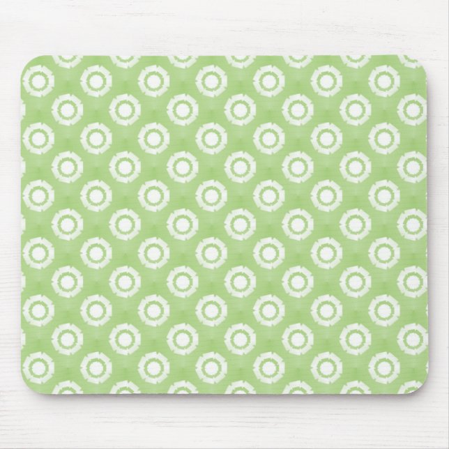 Alfombrilla De Ratón Mousepad de flor funky Lime Green (Frente)