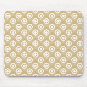 Alfombrilla De Ratón Mousepad de flor funky suave beige