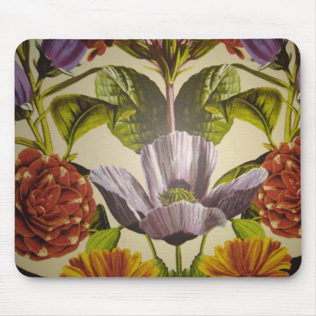 Alfombrilla De Ratón Mousepad de flor púrpura Personalizado (Frente)