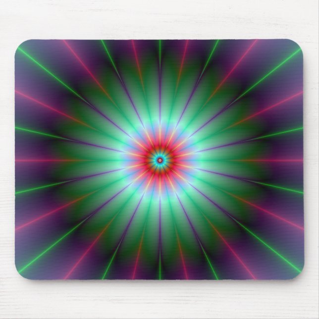 Alfombrilla De Ratón Mousepad de flor radiante (Frente)