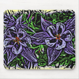 Alfombrilla De Ratón Mousepad de flores de colombina