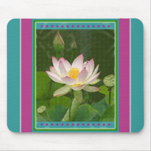 Alfombrilla De Ratón Mousepad de flores de Lotus