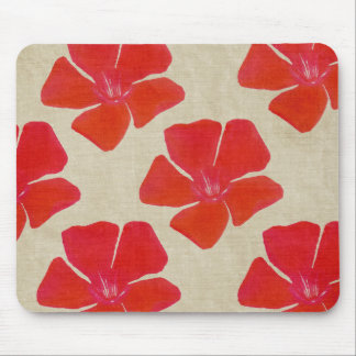 Alfombrilla De Ratón Mousepad de flores rojas