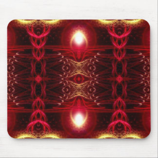 Alfombrilla De Ratón Mousepad de fractal de luz roja