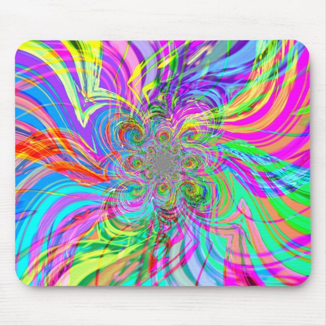 Alfombrilla De Ratón Mousepad de Fuego Arcoiris (Frente)