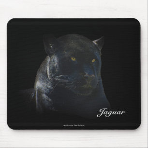 Alfombrilla De Ratón Mousepad de gato salvaje de gato negro jaguar
